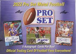 2022 Pro Set Metal Football Hobby