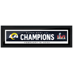 Framed LA Rams Superbowl  6x22