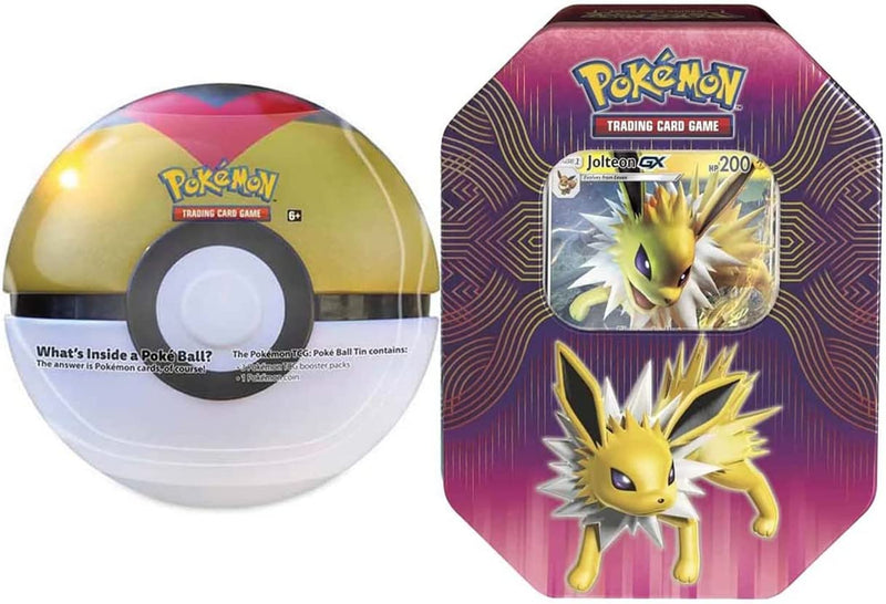 2 Pack - Pokemon Poke Ball & Tin ( Jolteon GX)