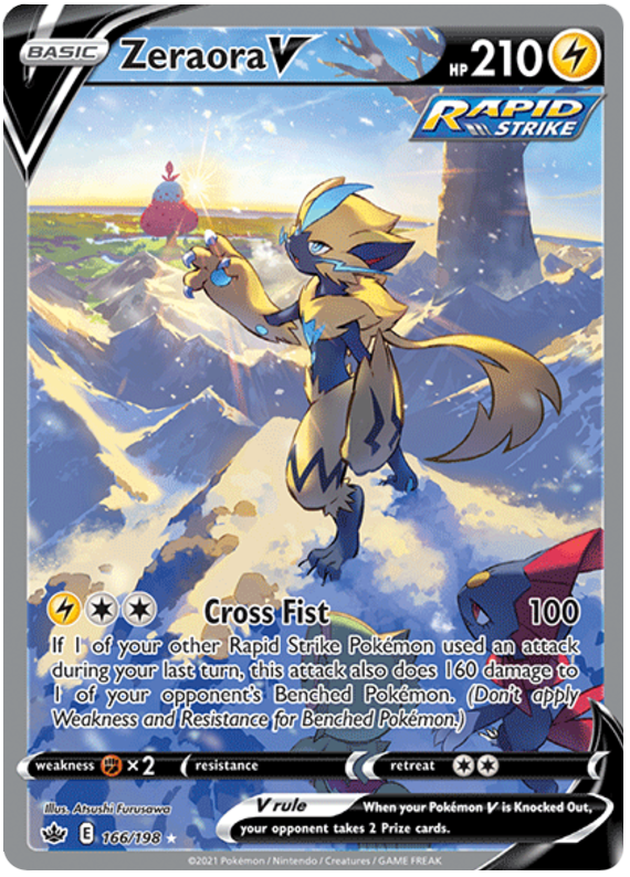 Zeraora V (166/198) [Sword & Shield: Chilling Reign]