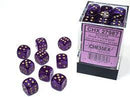Chessex 36D6 Dice Royal Purple/Gold