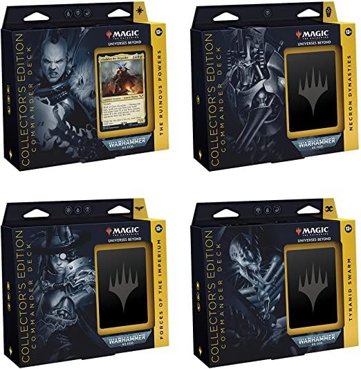 Universes Beyond Warhammer 40 K - Set of 4 Commander Decks Collector Edition