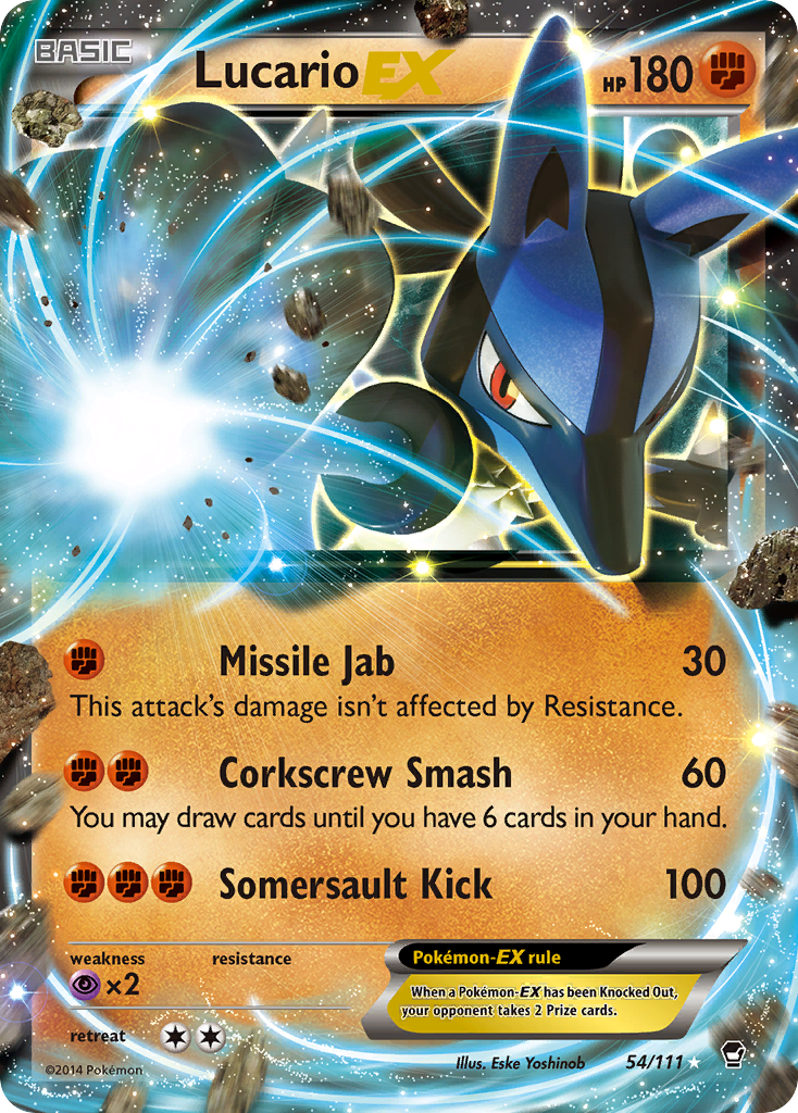 Lucario EX (54/111) [XY: Furious Fists]