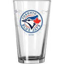 16Oz Glass Blue Jays