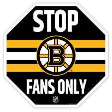 Boston Bruins  22" Octagon Stop Sign