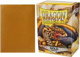 Dragon Shield Sleeves - Gold Matte 100 Ct