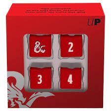 D&D Heavy Metal D6 Red/White