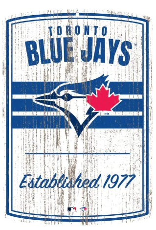 Faux Wood Blue Jays - Established Sign