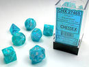 Chessex Cirrus 7 Pc Aqua/silver