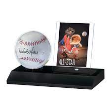 Ultra Pro Wood Base Ball and Card Display