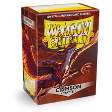 Dragon Shield Sleeves - Crimson Matte 100 Ct