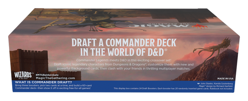 Commander Legends: Battle for Baldur's Gate - Draft Booster Case