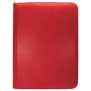Ultra Pro 9 Pocket Zippered Pro Binder - Vivid Red