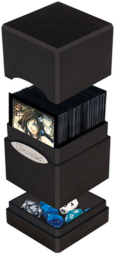 Ultra Pro Satin Tower Deckbox 100 Black