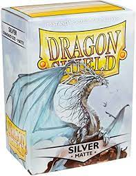 Dragon Shield Sleeves - Silver Matte 100 Ct