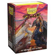 Dragon Shield Sleeves - Brushed Art Valentine Dragons 100 Ct